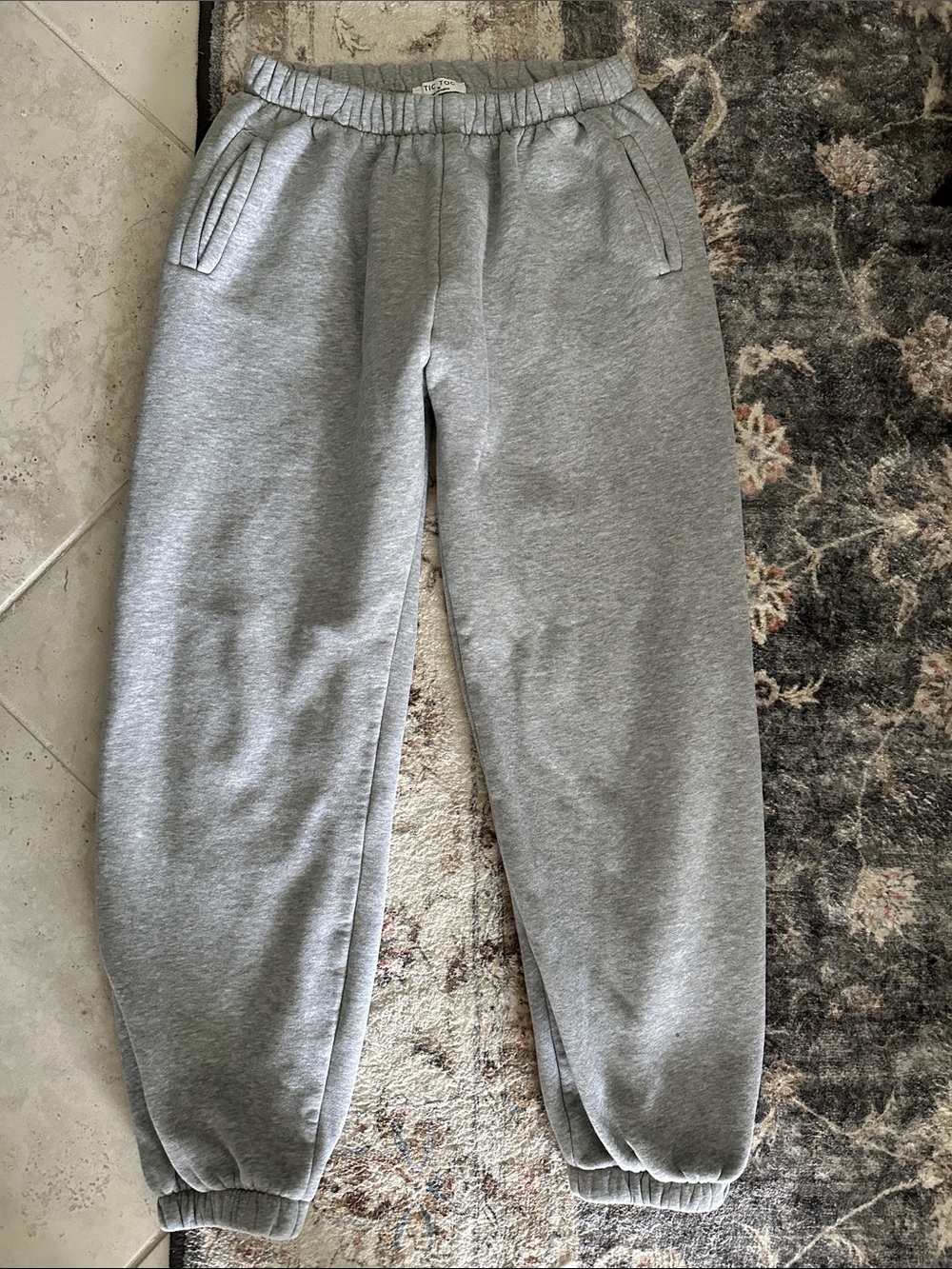Tic Toc Gray Sweatpants